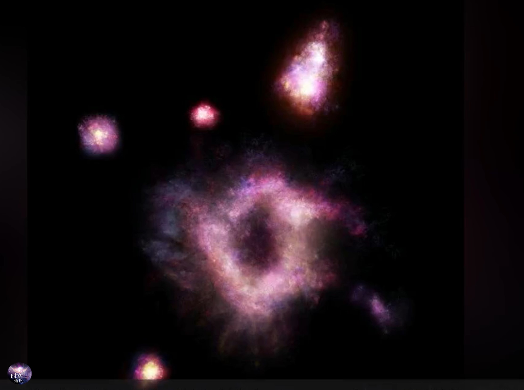 科学家发现一个破了大洞的星系，难道是暴力强拆的“战争”遗迹？