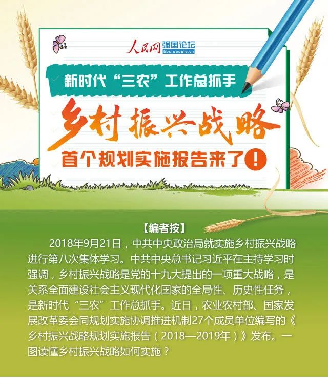 激动！速览首个乡村振兴战略规划实施报告干货