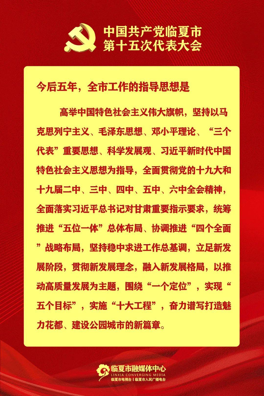 “秒懂”临夏市党代会丨本次党代会为啥这么重要？1个定位！5个目标！10大工程！